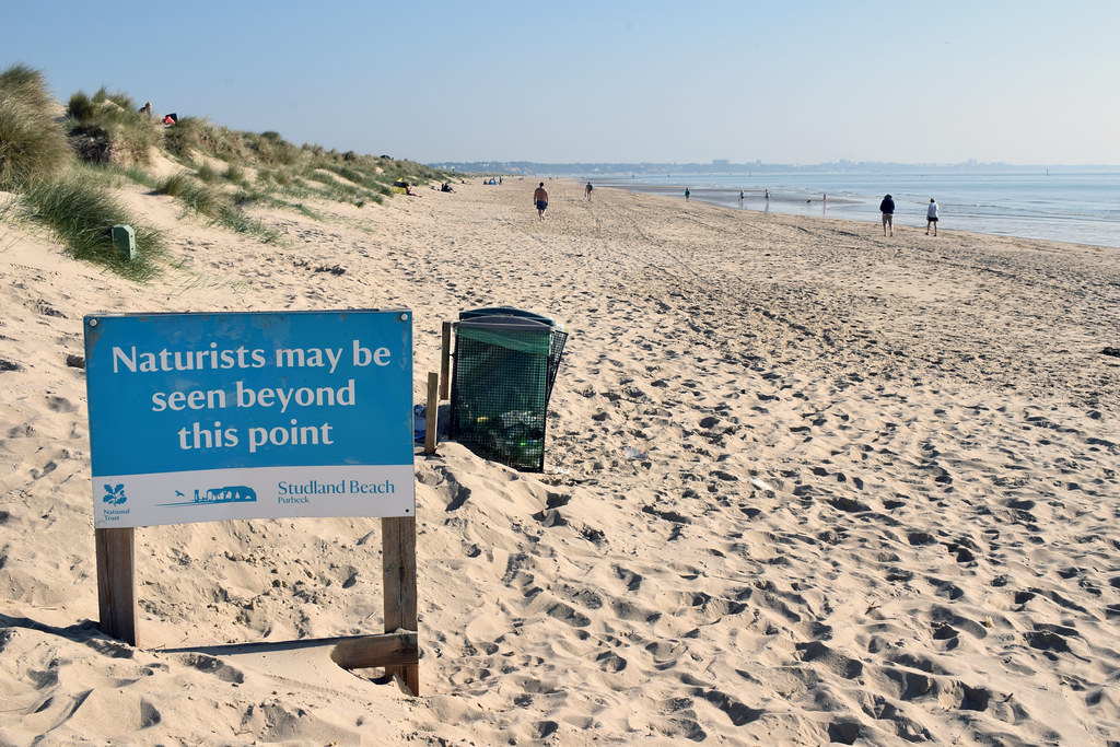 england, may, dorset, purbeck, 2018, sign, beach, dunes, sand, studland, na...