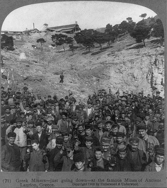 εργάτες ΛΑΥΡΙΟ 1909