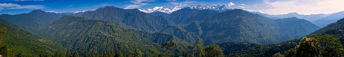 sikkimindia2018 panoramicview kanchenjunga mountainsrange pelling sikkim india pellingcity in