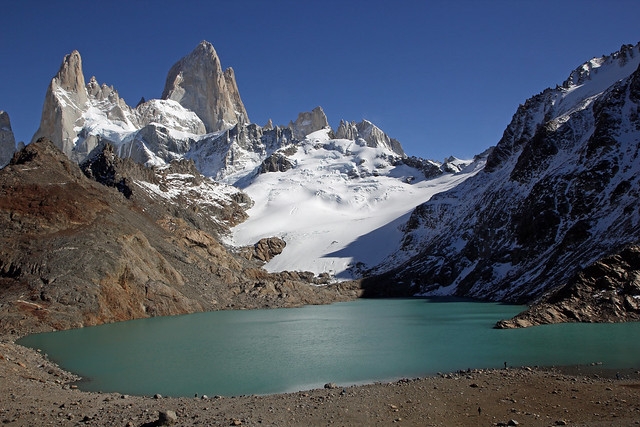 1. Cerros  Guillaumet, Mermoz, Pilar Goretta, Fitzroy And Poincenot At Laguna de los Tres, Patagonia, Argentina