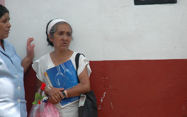 Lady in Line, Taxco, Mexico