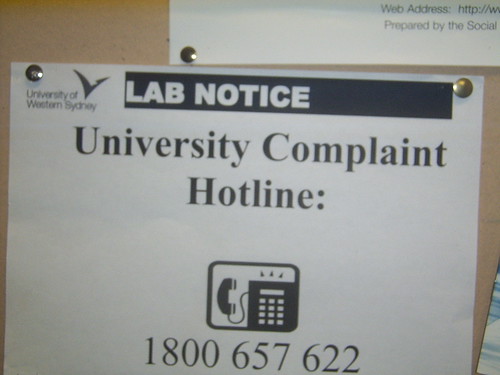 University Complaint Line