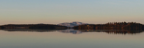 maine landscape acadia cadillac mountain islands water reflection calm 31 panorama morning