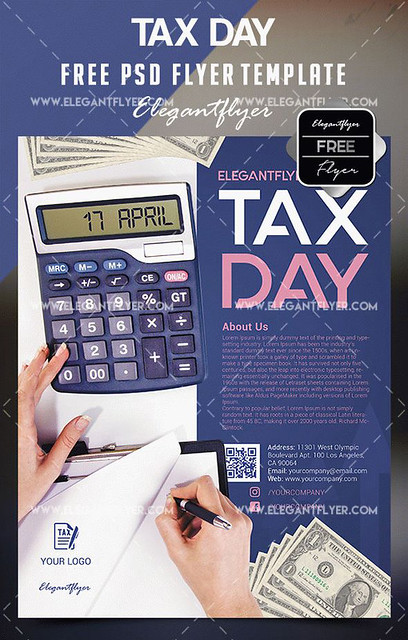 Free Tax Day Flyer Template