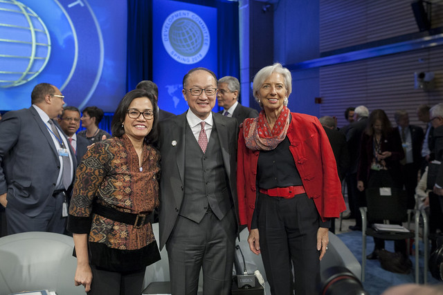 Sri Mulyani Indrawati, Jim Yong Kim and Christine Lagarde