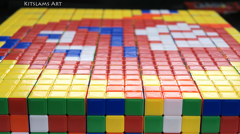 Rubik S Cube Pixel Art M M Art Rubik S Cube Pixel Art Flickr