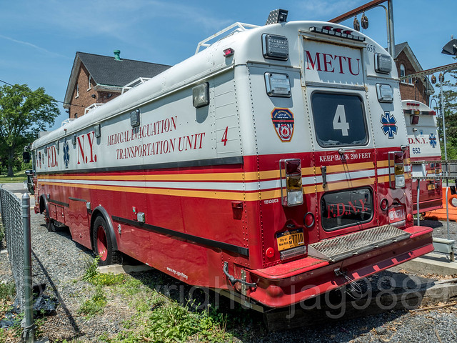 FDNY EMS METU 4 Medical Evacuation Transportation Unit Truck, Fort Totten, New York City