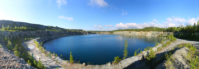 Flooded quarry