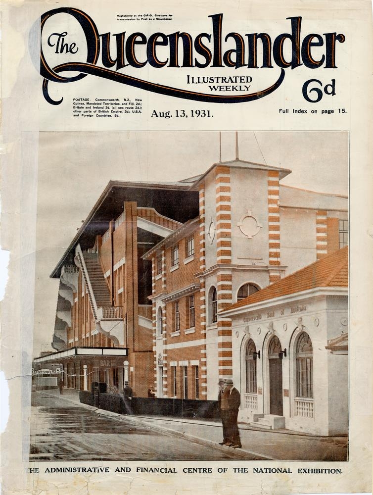 Illustrated front cover from The Queenslander, August 13, 1931