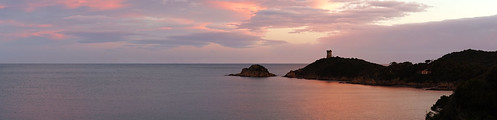 corse corsica korsika fautea tour tower tourgénoise méditerranée mediterranean sea water sky sunset