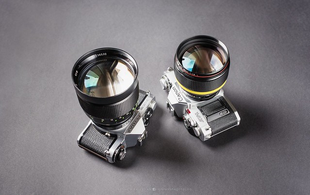 Canon nFD 1.2/85L & Porst 1.8/135