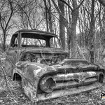 Truck in the Woods in Brookville, IL Truck in the Woods in Brookville, IL