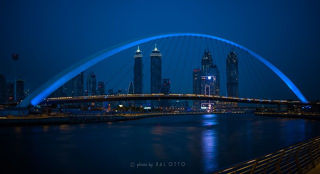 Dubai behind the bridge