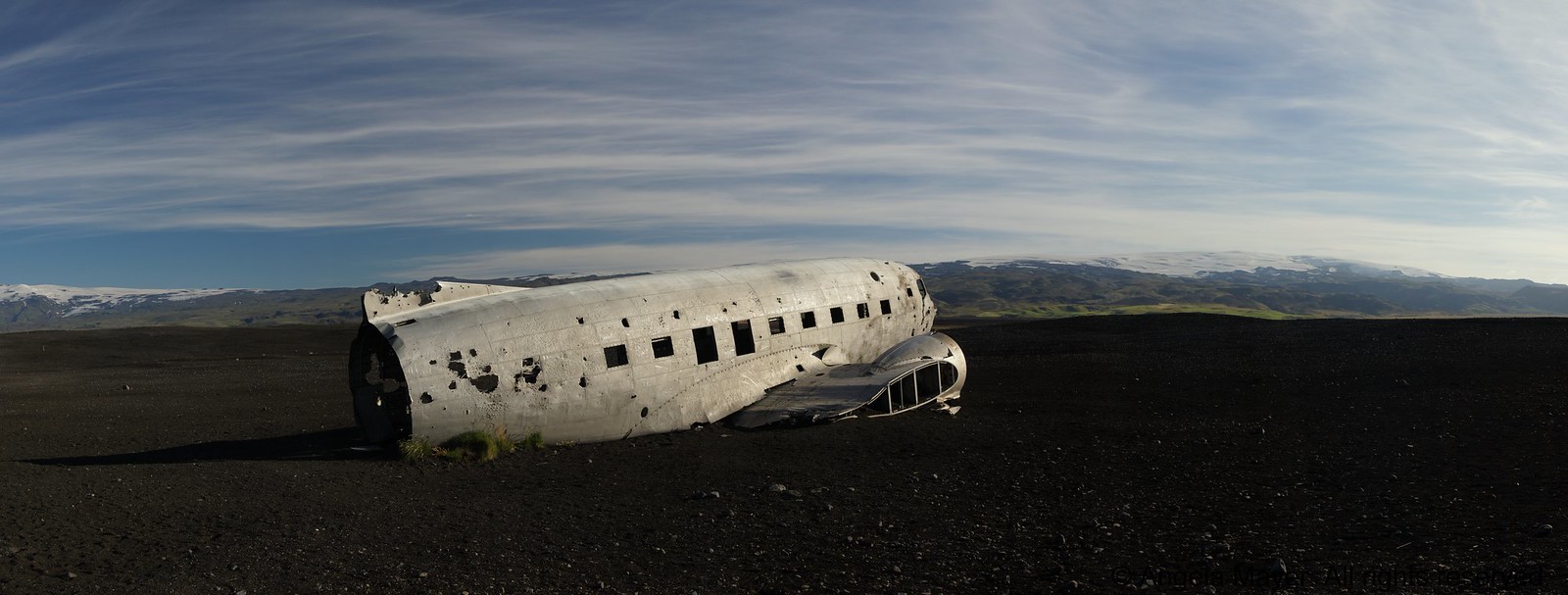 Wrecked Plane (DC-3) on Icelandic Beach