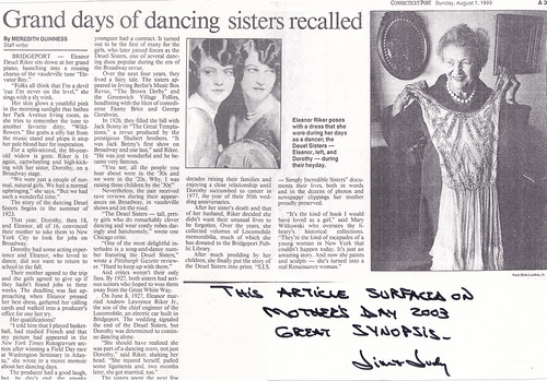 Deuel Sisters Remembered by Eleanor Riker | Grand Days of Da… | Flickr