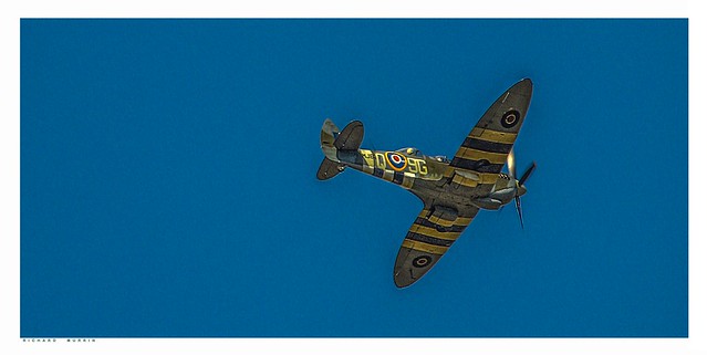 Spring is in the air, Spitfire flying above my studio.