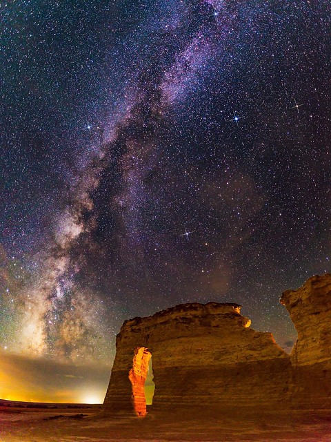 Monument Milky Way. #milkyway #arch