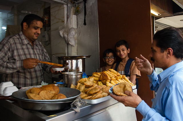 Food stall, old Delhi