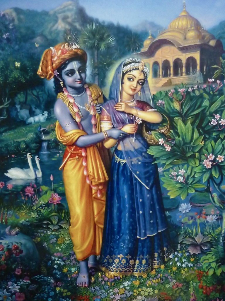 Krishna Comforting Radha