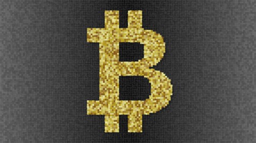 Bitcoin symbol - Bitcoin symbol consisting of gold-colored s… - Flickr