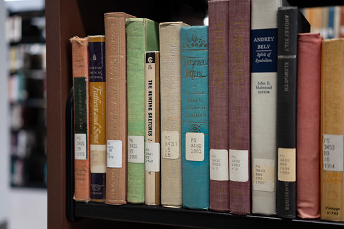 Closeup image of library books neatly arranged on a shelf - Eight Government Jobs That Don't Require a Four-Year Degree