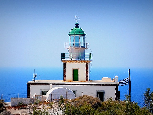 the Akrotiri lighthouse
