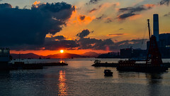 Sunset in Causeway Bay, Hong Kong Island
