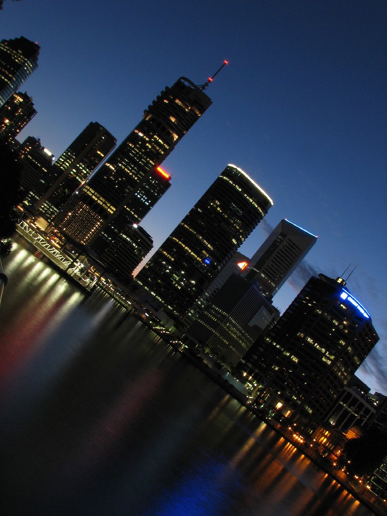 Brisbane at Night by David de Groot