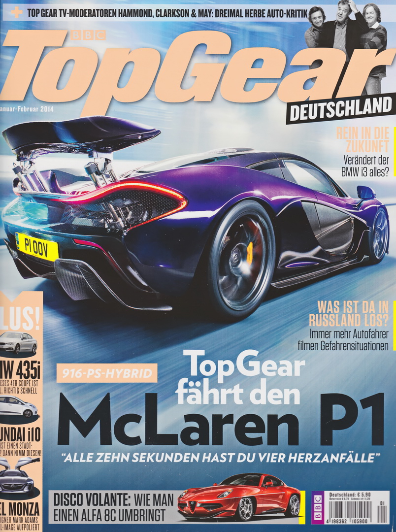 Image of BBC Top Gear Deutschland - 2014-01 - cover