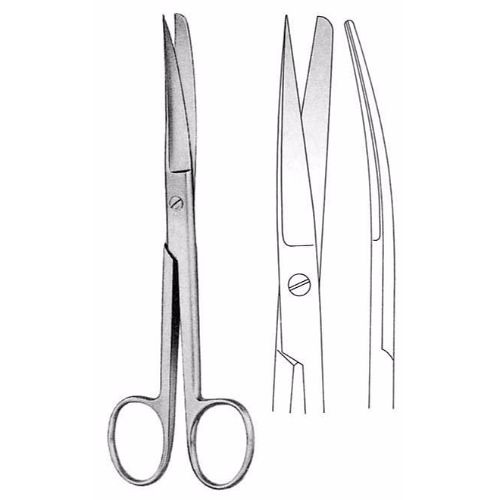Standard Operating Scissors 11.5 cm , Sharp/Blunt Curved | by jfu.industries