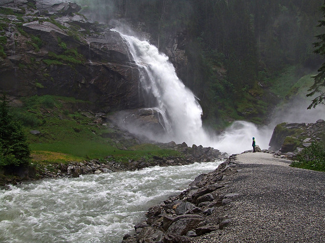 The lower Krimml waterfall