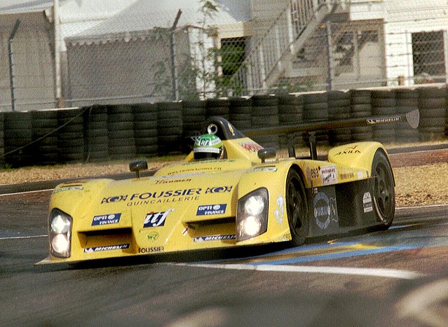 WR LMP-02 #25 - Stephane Dauodi, Jean-Rene de Fournoux & Bastien Briere at Ford Chicane at the 2003 Le Mans