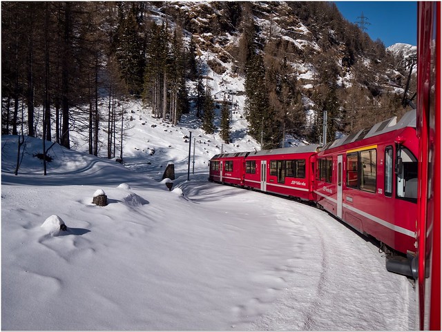 Bernina glacier railway