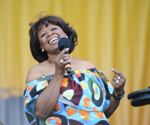 Irma Thomas performs at the tribute to Fats Domino on Day 2 of Jazz Fest - 4.28.18. Photo by Leon Morris.