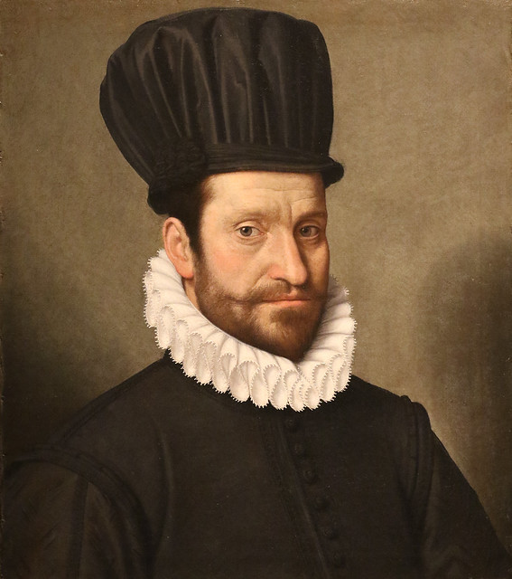 Pittore Lombardo della seconda metà del Cinquecento - Ritratto di Francesco Colleoni -  (1584) - Accademia di Carrara - Bergamo