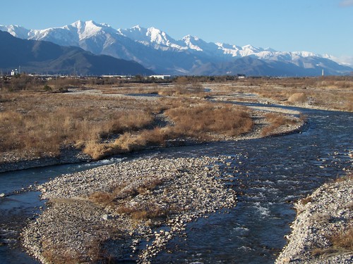 mountain fluvial nagano ikeda river