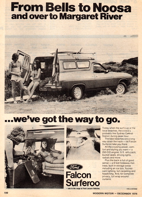 1976 XB Ford Falcon Surferoo Panel Van Aussie Original Magazine Advertisement
