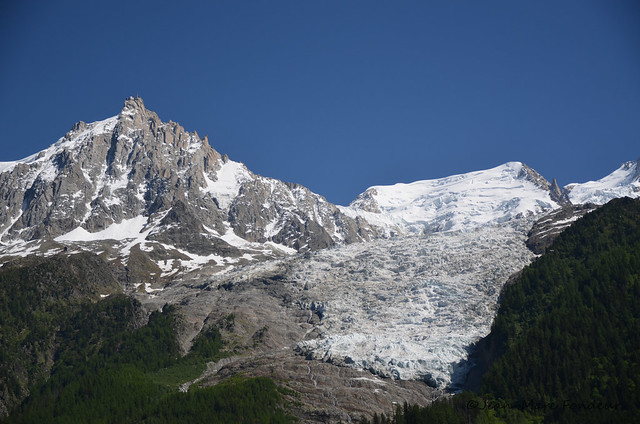 Le Glacier des Bossons et le Pic du Midi