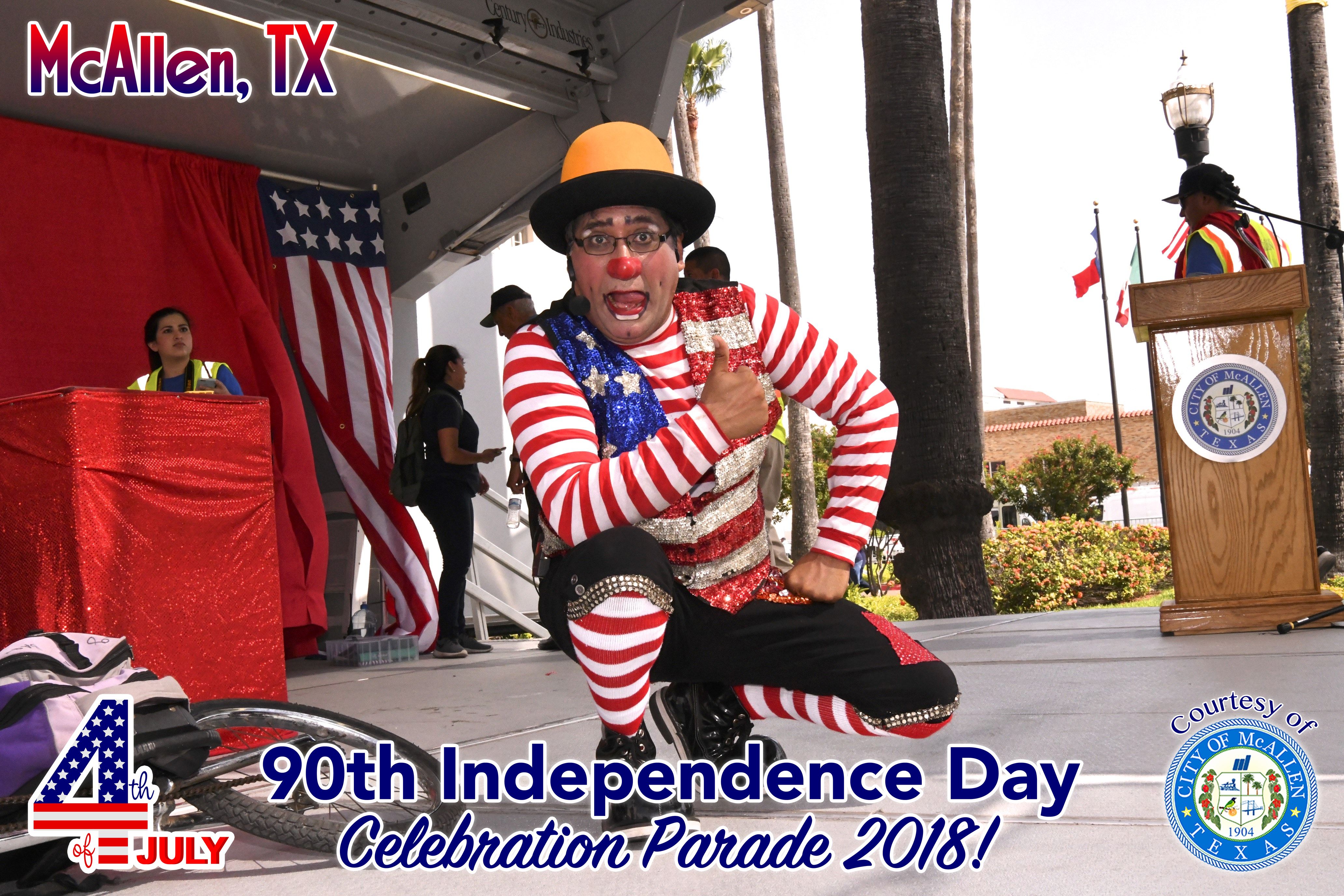 90th McAllen 4th of July Celebration Parade 2018 – Clowns