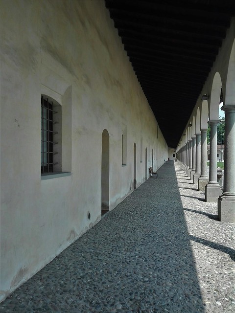 Lazzaretto di Bergamo  - Italia -  prospettiva delle celle