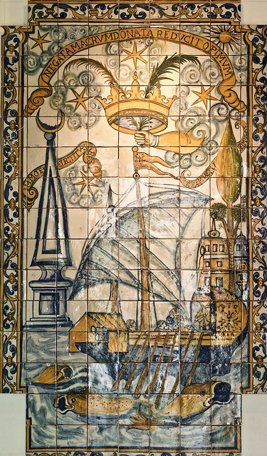 Tiles panel with Moral emblems (Lisbon, 1625-1650)