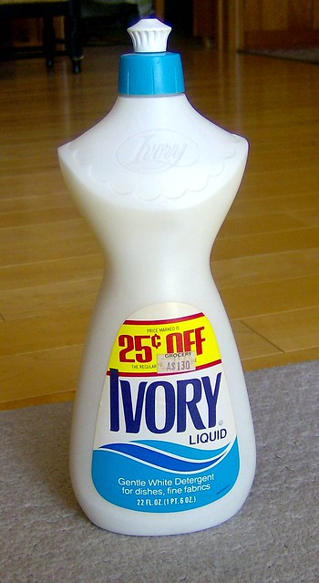 vintage 1970s Ivory soap bottle