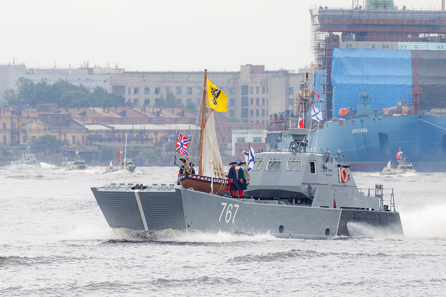 St.-Petersburg Navy parade rehearsal