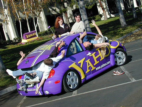 Car with Yahoos
