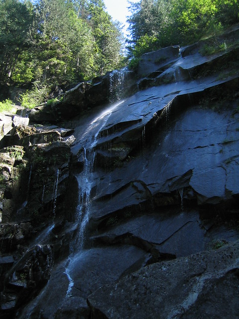 Water Trickling Down Rock Face