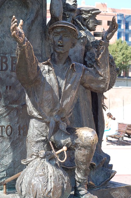 Close up of Monument to Jose Cubero
