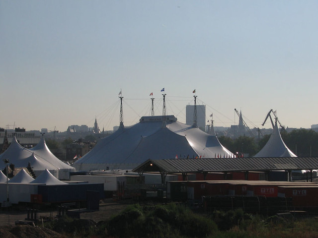 De tenten van Cirque du Soleil