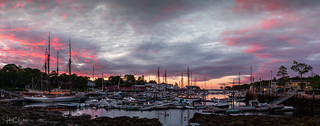 Camden Harbor, Maine – Sunrise Panoramic