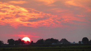 Burning sky at Zandmeer