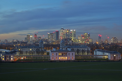 greenwich london uk meridian queenshouse canarywharf nationalmaritimemuseum andreapucci night thames